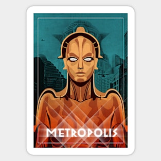 Metropolis Robot Sticker